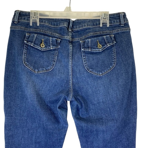 SIMPLY VERA VERA WANG Women plus size 16 straight cropped med wash Jeans midrise - Picture 5 of 7